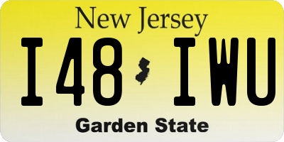 NJ license plate I48IWU
