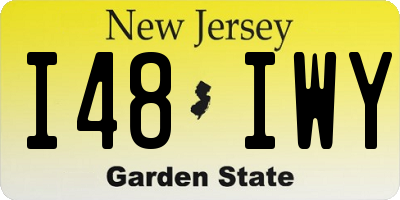 NJ license plate I48IWY