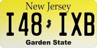 NJ license plate I48IXB