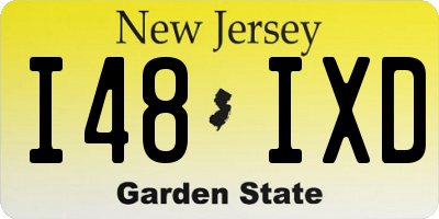 NJ license plate I48IXD