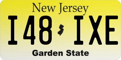 NJ license plate I48IXE