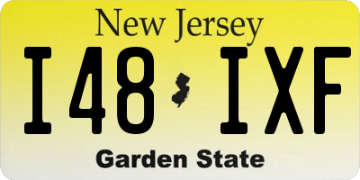 NJ license plate I48IXF