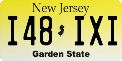 NJ license plate I48IXI