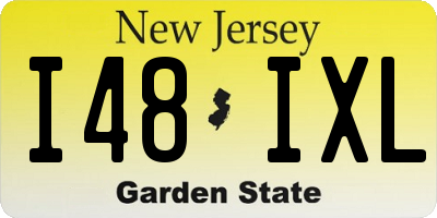 NJ license plate I48IXL