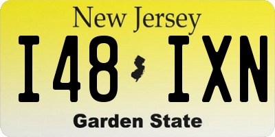 NJ license plate I48IXN