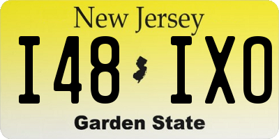 NJ license plate I48IXO