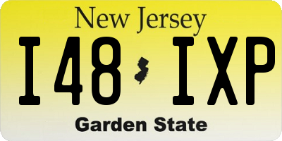 NJ license plate I48IXP