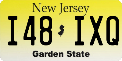 NJ license plate I48IXQ