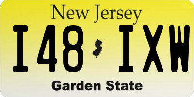NJ license plate I48IXW