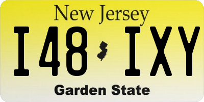 NJ license plate I48IXY
