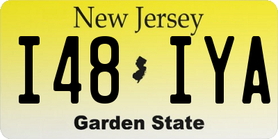 NJ license plate I48IYA