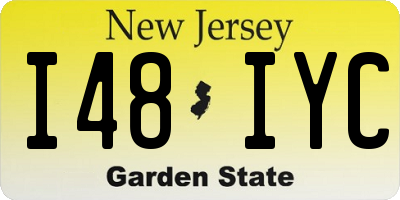 NJ license plate I48IYC