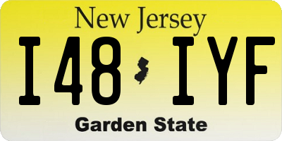 NJ license plate I48IYF