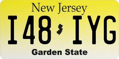 NJ license plate I48IYG