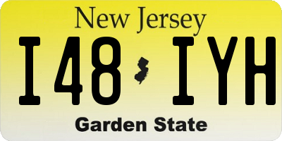 NJ license plate I48IYH