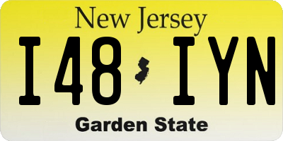 NJ license plate I48IYN