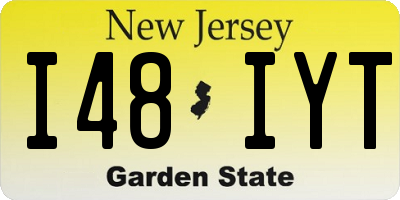 NJ license plate I48IYT