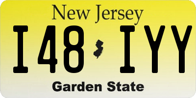 NJ license plate I48IYY