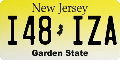 NJ license plate I48IZA