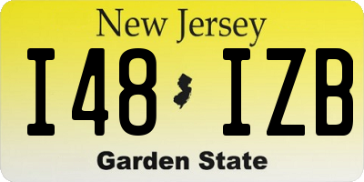 NJ license plate I48IZB