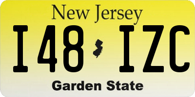 NJ license plate I48IZC