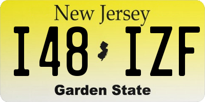 NJ license plate I48IZF