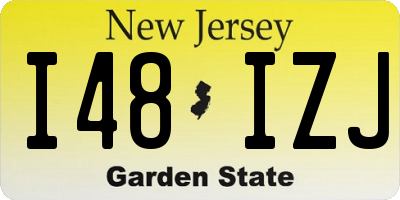 NJ license plate I48IZJ