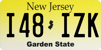 NJ license plate I48IZK