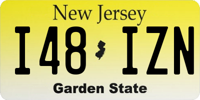 NJ license plate I48IZN
