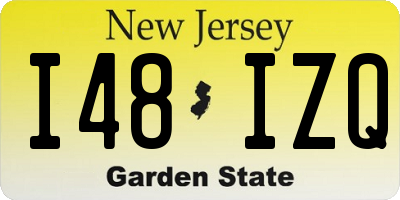 NJ license plate I48IZQ