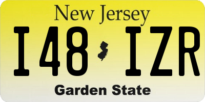 NJ license plate I48IZR
