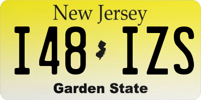 NJ license plate I48IZS