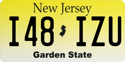 NJ license plate I48IZU