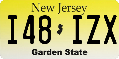 NJ license plate I48IZX