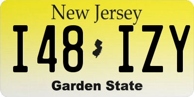 NJ license plate I48IZY