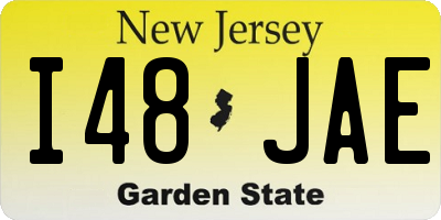 NJ license plate I48JAE