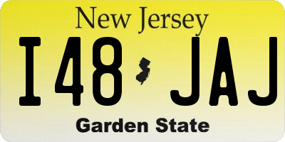 NJ license plate I48JAJ