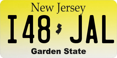 NJ license plate I48JAL