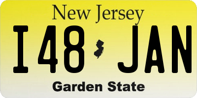 NJ license plate I48JAN