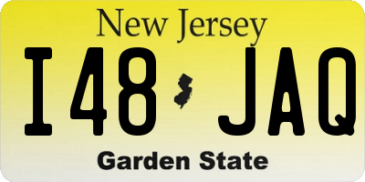 NJ license plate I48JAQ