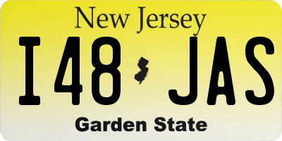 NJ license plate I48JAS