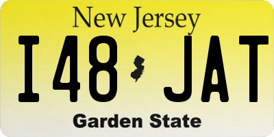 NJ license plate I48JAT
