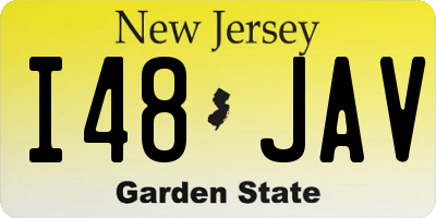 NJ license plate I48JAV