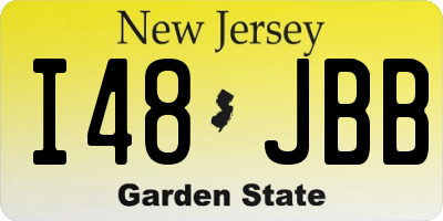 NJ license plate I48JBB