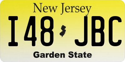 NJ license plate I48JBC