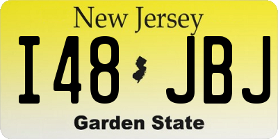 NJ license plate I48JBJ