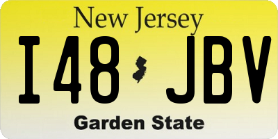 NJ license plate I48JBV