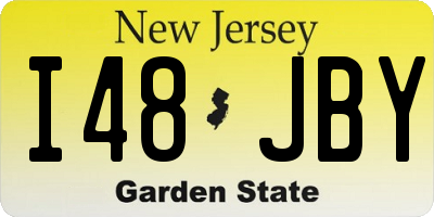 NJ license plate I48JBY