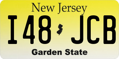 NJ license plate I48JCB