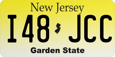 NJ license plate I48JCC